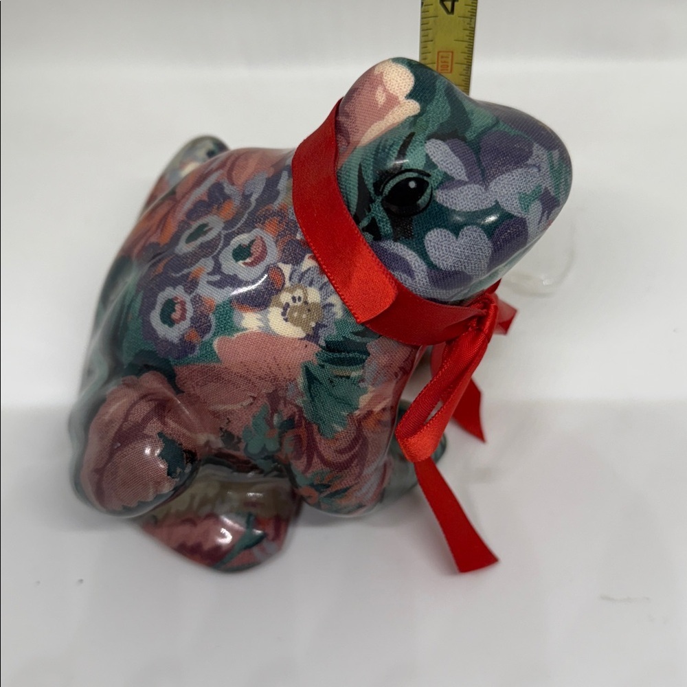 VTG Porcelain Patchworks Frog designed by Joan Baker. 1990’s